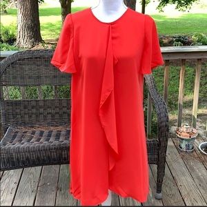 NWT BCBGMAXAZRIA Ruffle Cascade Mini Dress